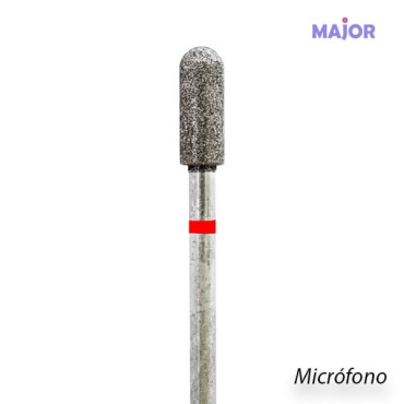 Fresa Microfono Rojo 4,0mm