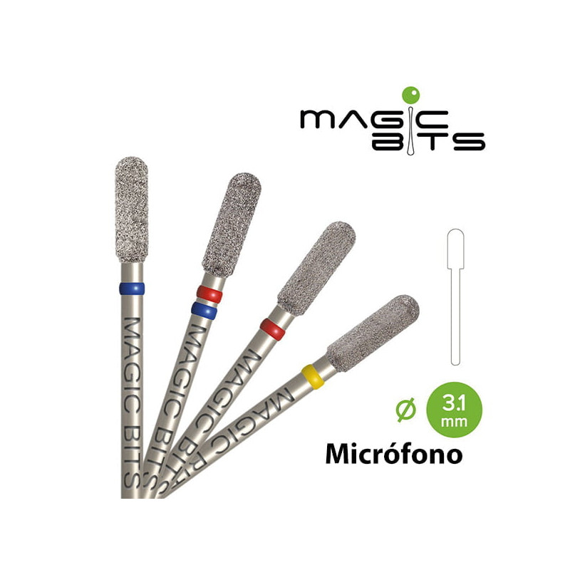Fresa Micrófono 3.1 mm- azul/rojo