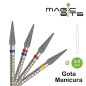 Fresa diamante Gota pedicura 3.0mm Amarilla Fresa diamante Gota pedicura 3.0mm Amarilla